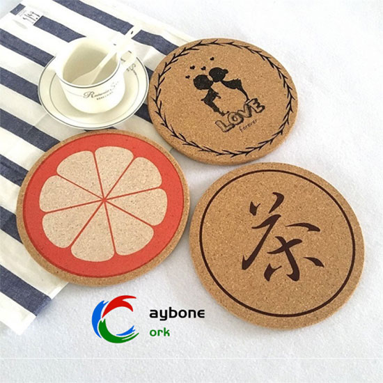 Round Cork Non-slip Insulated Placemat Plate